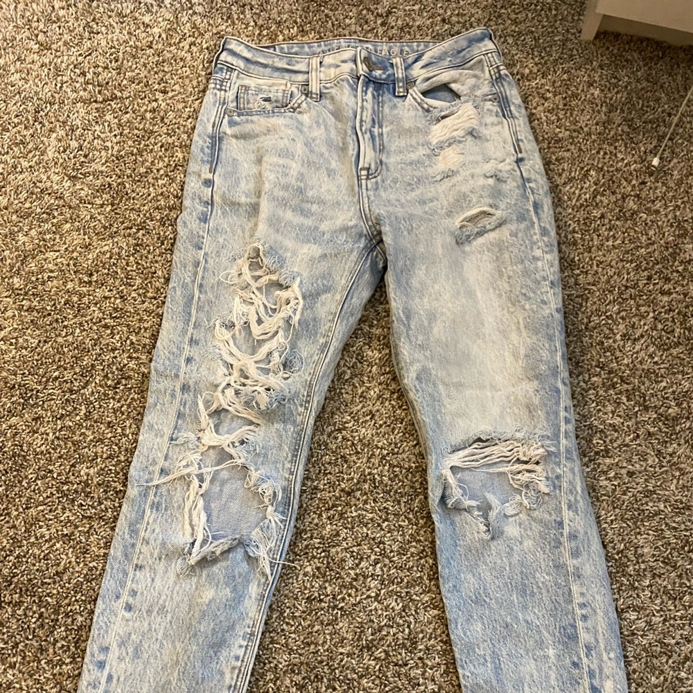 American Eagle Mom jeans.